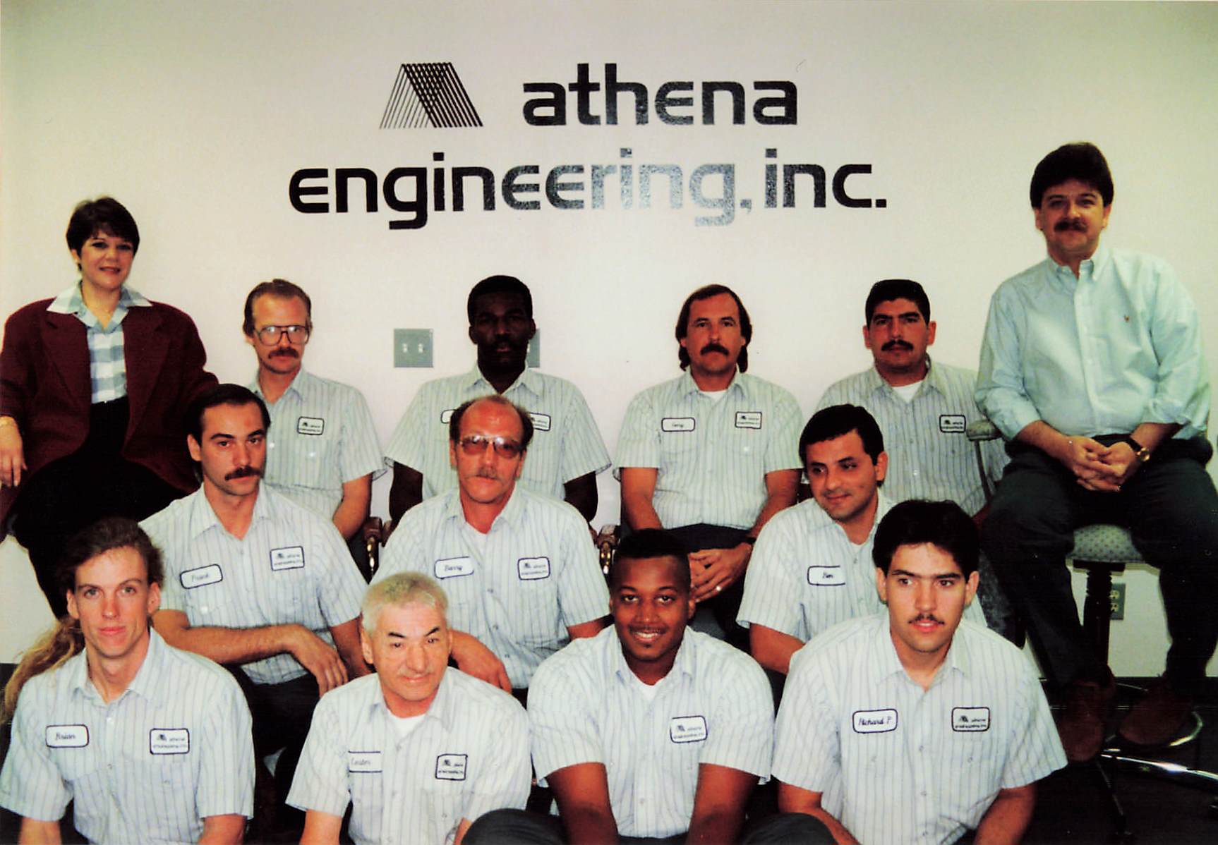 Athena Engineering mechanical technicians group portrait